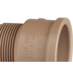 Adaptador Marrom Krona Soldavel Curto 85X3 339 - Kit C/3 