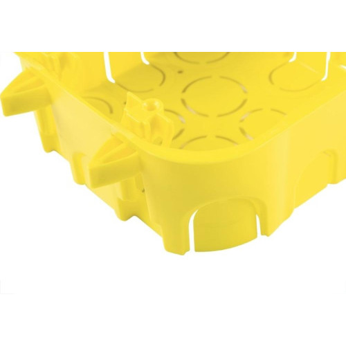 Caixinha Luz Plastica 4X4 Tramontina Amarela Drywal  - Kit C/10 