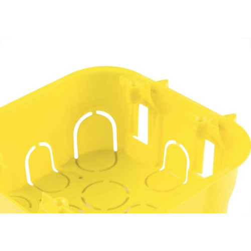 Caixinha Luz Plastica 4X4 Tramontina Amarela Drywal  - Kit C/10 