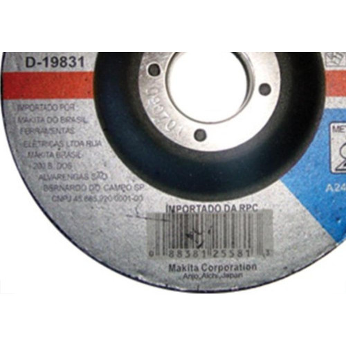 Disco Desbaste Makita Ferro 4.1/2 X 7/8 D-19831-5 - Kit C/5 