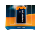 Pilha Brasfort Alcalina Bateria 09V Cartela Com 1 Peca 6304