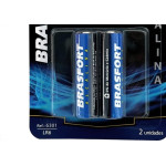 Pilha Brasfort Alcalina Pequena ''Aa'' Cartela 2 Pecas 6301