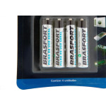 Pilha Brasfort Palito Aaa Cartela Com 4 Pecas 6307