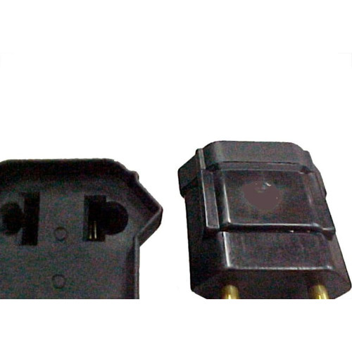 Pino Adaptador (Entrada =2 Redondo/Saida =2 Universal) Fernik Preto 508-1-1 - Kit C/20 