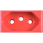 Modulo Tramontina Lux Tomada 20A Vermelho 