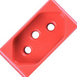 Modulo Tramontina Lux Tomada 20A Vermelho 