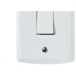 Conjunto Tramontina Lux 4X2 Branco Com Placa (1 Bipolar) 