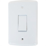 Conjunto Tramontina Lux 4X2 Branco Com Placa (1 Campainha) 