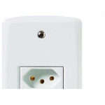 Conjunto Tramontina Lux 4X2 Branco Com Placa (1 Tomada 20A) 