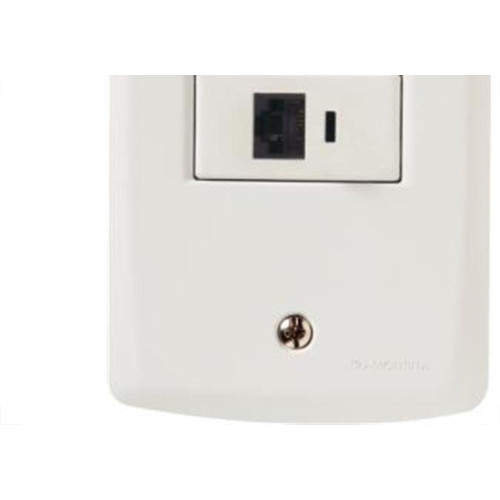 Conjunto Tramontina Lux 4X2 Branco Com Placa (1 Tomada Rj11) 