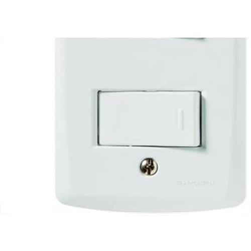 Conjunto Tramontina Lux 4X2 Branco Com Placa (2 Simples) 