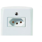 Conjunto Tramontina Lux 4X2 Branco Com Placa (2 Tomadas 10A) 