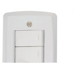Conjunto Tramontina Lux 4X2 Branco Com Placa (2 Simples+Tomada) 