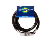 Cadeado Bicicleta Brasfort Com Segredo 08Mmx1M 7017