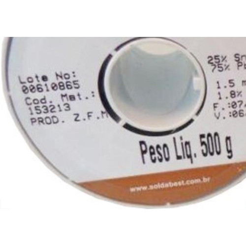 Solda Best Carretel 1,5Mm Marrom 500G 153213