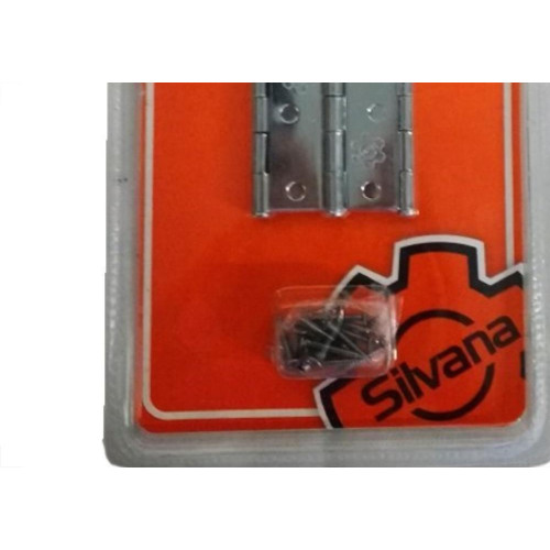 Dobradica Silvana 880 Cromada 2.1/2'' Blister Com 3 Pecas 91450