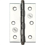 Dobradica Silvana 880 Cromada 3'' Blister Com 3 Pecas 91467