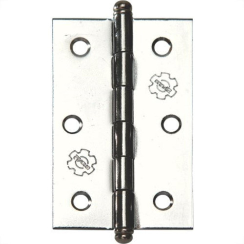 Dobradica Silvana 880 Cromada 3'' Blister Com 3 Pecas 91467