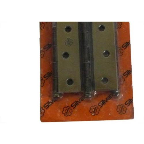 Dobradica Silvana 880 Ferro Zincado Oxidado Esmaltada 3.1/2''Blister Com 3 Pecas 92464