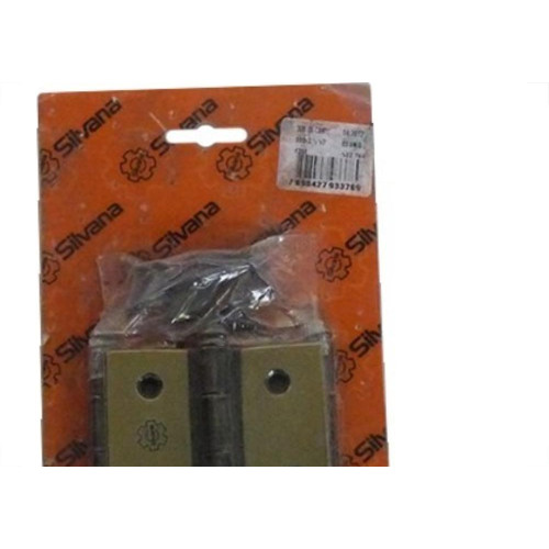 Dobradica Silvana 880 Ferro Zincado Oxidado Esmaltada 3.1/2''Blister Com 3 Pecas 92464