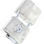 Fechadura Gold Porta Vidro Encaixe Lk170 Cromada Fv090037