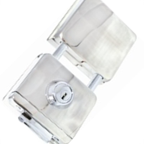 Fechadura Gold Porta Vidro Encaixe Lk170 Cromada Fv090037