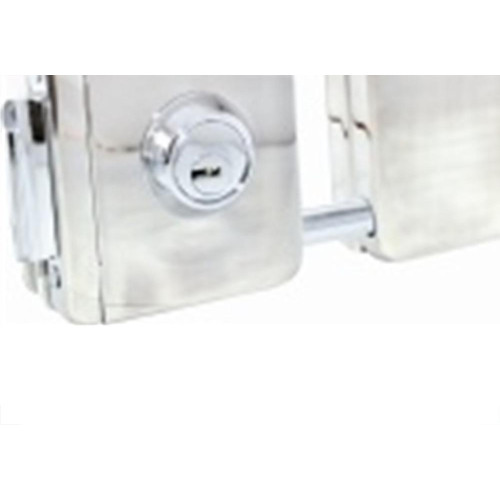 Fechadura Gold Porta Vidro Encaixe Lk170 Cromada Fv090037