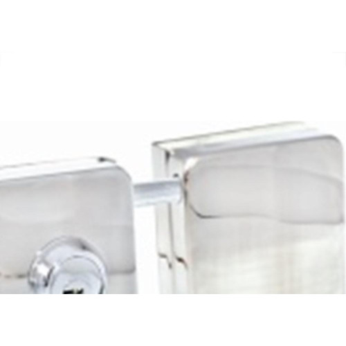 Fechadura Gold Porta Vidro Encaixe Lk170 Cromada Fv090037