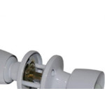 Fechadura Tubular Gold Cilindrica Tf09 Branca Sft050009