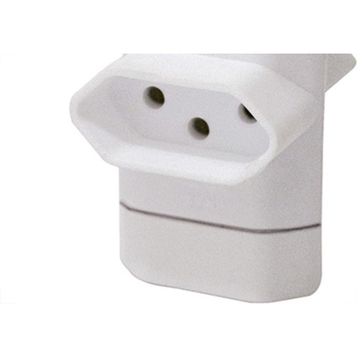 Pino 3 Saidas 2 Polos+Terra Perlex Branco 345Br
