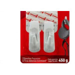 Gancho Adesivo 3M Branco Plastico 450G 2Pecas H0001932278