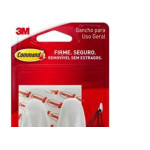 Gancho Adesivo 3M Designer Medio 2Pecas Branco H0002040865