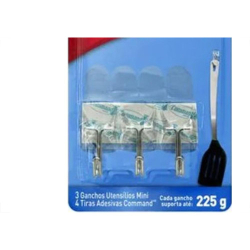Gancho Adesivo 3M Utensilios 225G 3Pecas Hb004270532