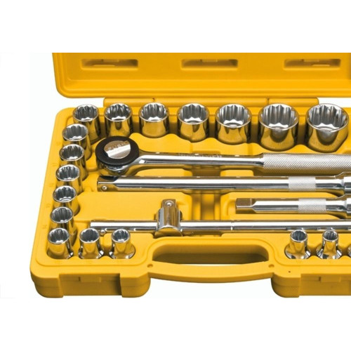 Soquete Tramontina Encaixe Estriado 1/2'' 8 A 32 Com 22Pecas 