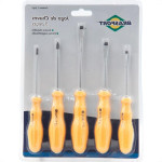 Chave Fenda/Phillips Brasfort Magnetica Com 05 Pecas 8027