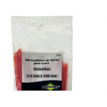 Abracadeira Nylon Brasfort Vermelha 2,5X100 50 Pecas 7295