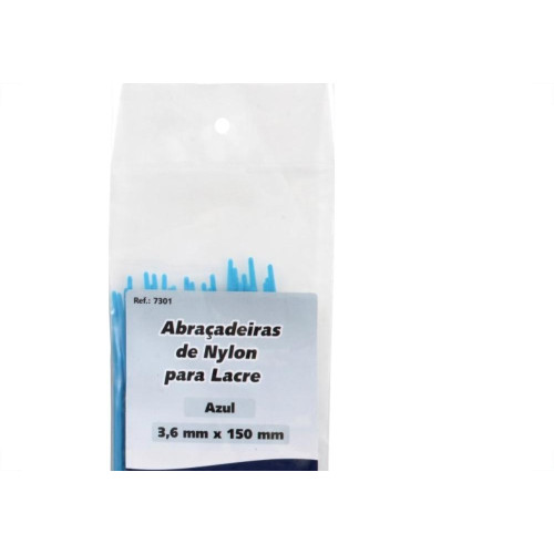 Abracadeira Nylon Brasfort Azul 3,6X150 50 Pecas 7301
