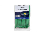 Abracadeira Nylon Brasfort Verde 3,6X150 50 Pecas 7302