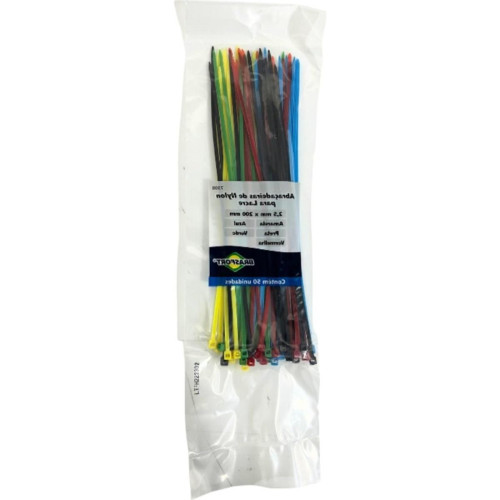 Abracadeira Nylon Brasfort Cores 2,5X200 50 Pecas 7308