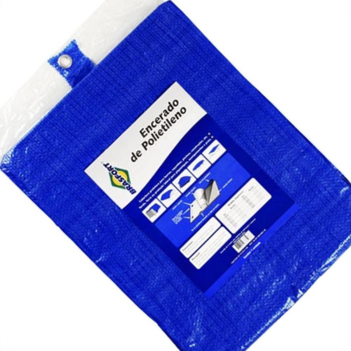 Lona Carreteiro Brasfort Azul 3X 3M 100 Gramas Por M² 8595