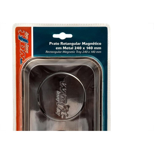 Prato Magnetico Waft Metal Retangular 6226