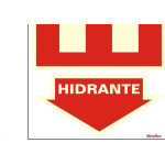 Placa Sinalizacao Pvc 20X30 ''Hidrante'' Fluorescente 250Be
