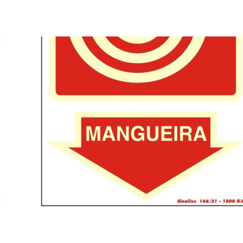 Placa Sinalizacao Pvc 20X30 ''Hidrante Mangueira'' 250Bp