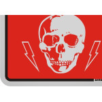 Placa Sinalizacao Aluminio 12X12 ''Alta Tensao'' 900Aw
