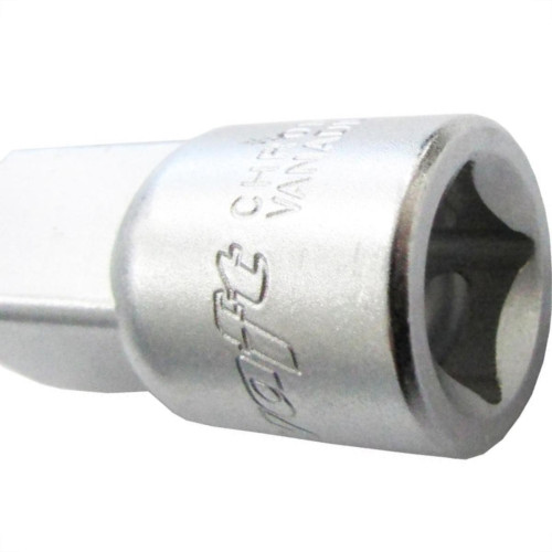 Adaptador Soquete Estriado Waft Cromo Vanadium 1/4 Femea X 3/8 Macho 6320