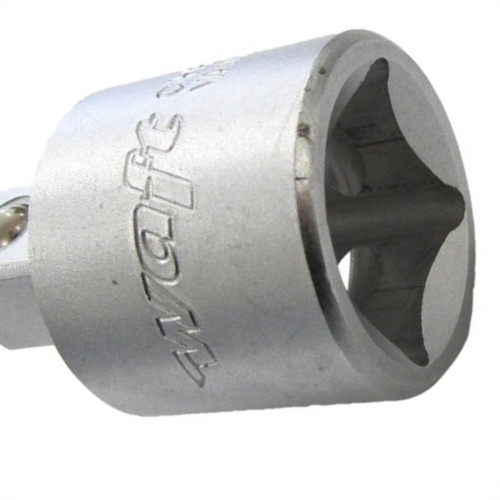 Adaptador Soquete Estriado Waft Cromo Vanadium 1/2 Femea X 3/8 Macho 6323