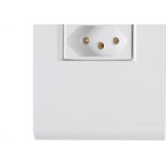 Conjunto Tramontina Liz 4X2 Branco Com Placa (1 Tomada 10A) 