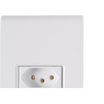 Conjunto Tramontina Liz 4X2 Branco Com Placa (1 Tomada 10A) 