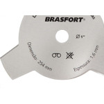 Lamina Rocadeira 3Pontas Brasfort Furo 1'' 7347