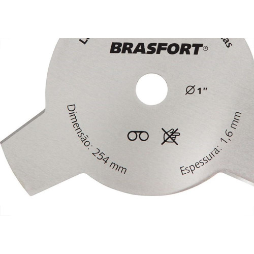 Lamina Rocadeira 3Pontas Brasfort Furo 1'' 7347
